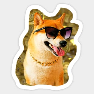 Thug Doge stickers and magnets! Crypto shiba! Sticker